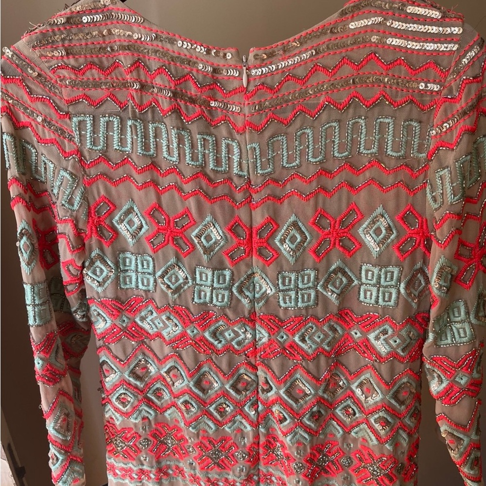Needle & Thread NWT New Sequin Dress 6 - Picture 2 of 4
